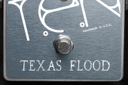 The Texas Flood pedal, raw brushed aluminium enclosure
