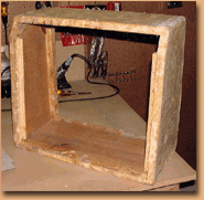 The stripped cabinet